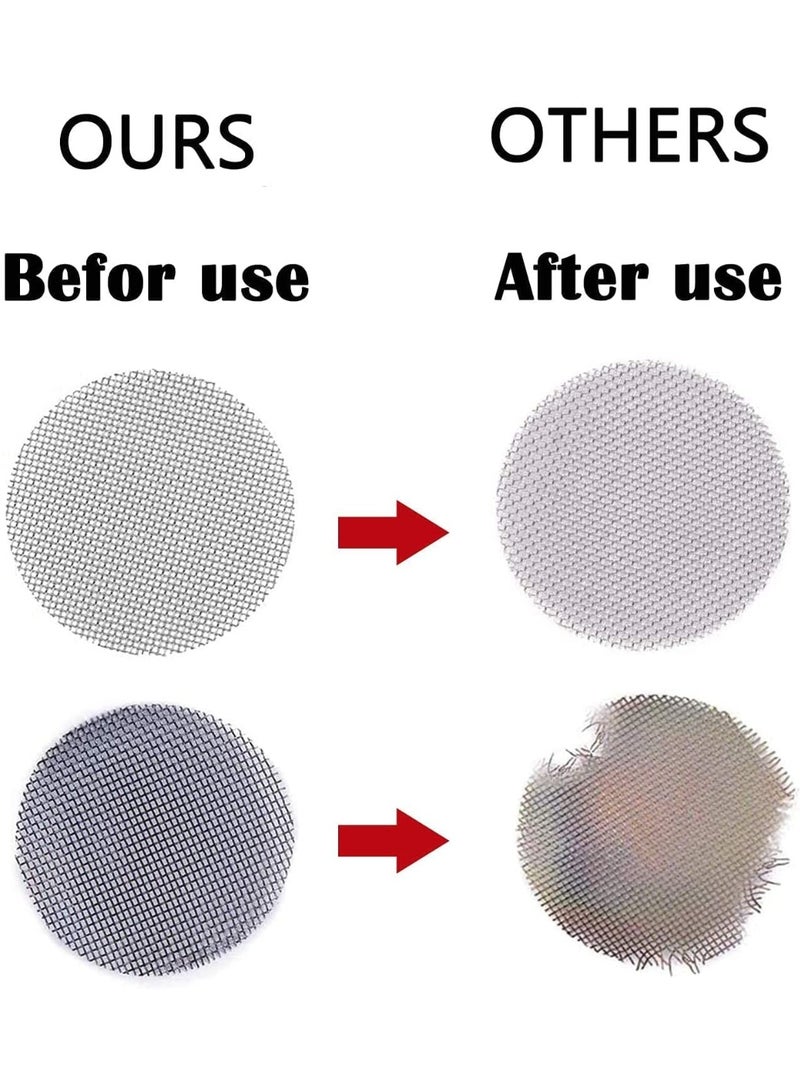 Peachjoy 100 Pcs Pipe Strainer, 2/4 Inch Pipe Filters, 50 Premium Stainless Steel Pipe Sieves and 50 Brass Filters - Image 4